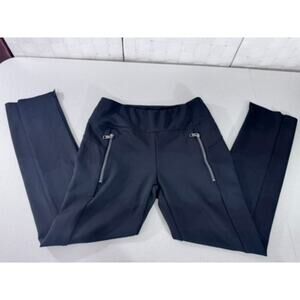 "Te Verde" Black ,Stretch Pants, Warm, Zipper, Gym, Yoga, Comfy, Workout Pants